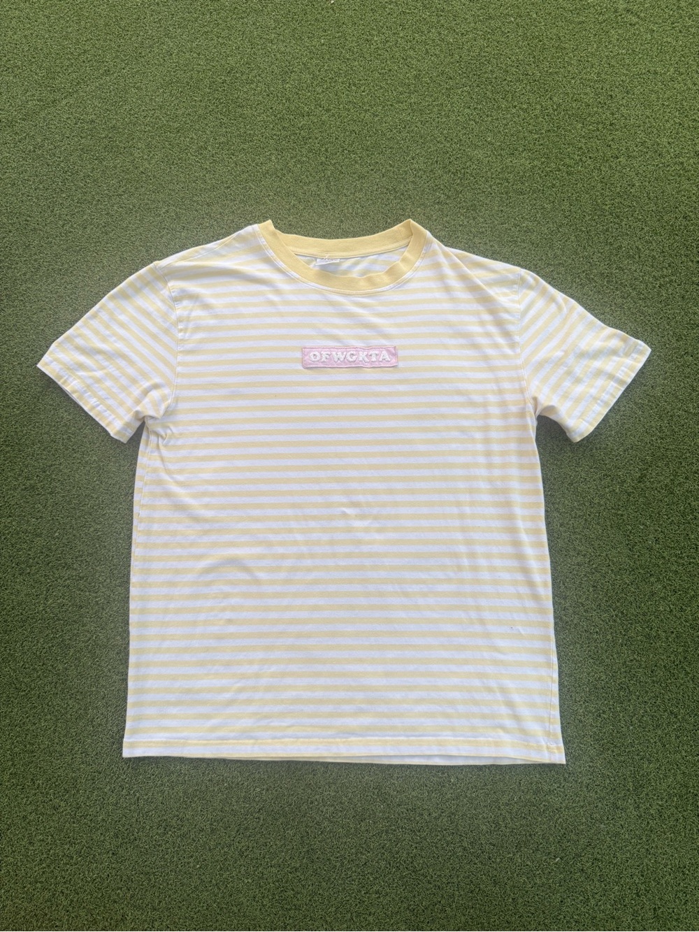 RARE MODERN SKATER DESIGNER STREETWEAR CULTURE KINGS ODD FUTURE STRIPED TEE